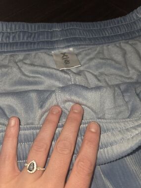 Xersion Light Blue Kids Velvet Lounge Pants